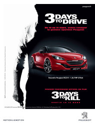 Autoperiskop.cz  – Výjimečný pohled na auta - Vozy Peugeot RCZ a 208 GTi a speciálně upravené jízdní kolo se objevují v novém filmu „3 Days to Kill“