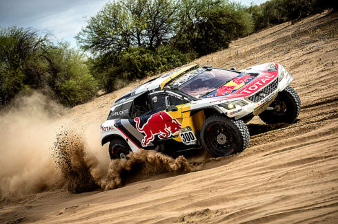 Stephane Peterhansel (FRA) of Team Peugeot Total races during stage 11 of Rally Dakar 2017 from San Juan to Rio Cuarto, Argentina on January 13, 2017 // Marcelo Maragni/Red Bull Content Pool // P-20170113-00573 // Usage for editorial use only // Please go to www.redbullcontentpool.com for further information. //