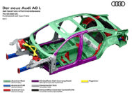Autoperiskop.cz  – Výjimečný pohled na auta - Výhled na novou luxusní limuzinu Audi A8: Prostorový rám s jedinečnou kombinací materiálů