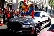 Autoperiskop.cz  – Výjimečný pohled na auta - Maskované Audi A8 překvapivým hostem světové premiéry filmu „Spider-Man: Homecoming“