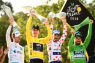 Autoperiskop.cz  – Výjimečný pohled na auta - Vítěz Tour de France Geraint Thomas slavil s křišťálovou trofejí věnovanou společností ŠKODA AUTO