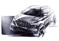 Autoperiskop.cz  – Výjimečný pohled na auta - Zcela nové SUV Hyundai Venue na skicách, premiéry se dočká již za týden