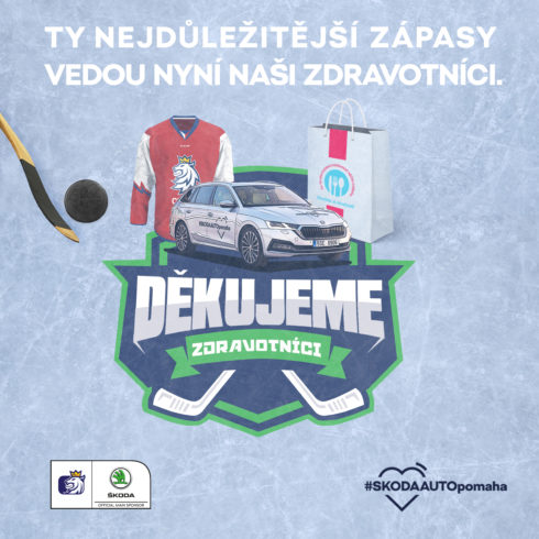 ŠKODA AUTO pomáhá: Za každý gól hokejové reprezentace ČR vstřelený na turnaji Karjala Cup pošle stovky obědů zdravotníkům v první linii