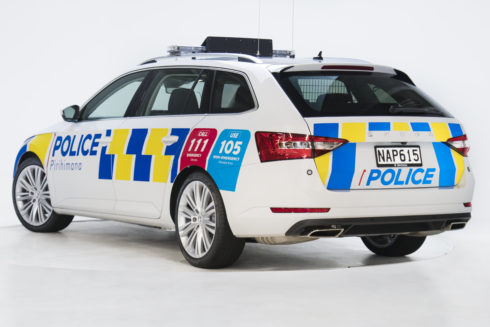 První ŠKODA SUPERB COMBI pro policii na Novém Zélandu