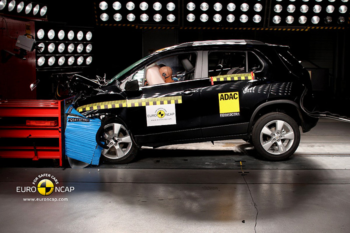 Chevrolet Trax získal pět hvězdiček v hodnocení bezpečnosti Euro NCAP