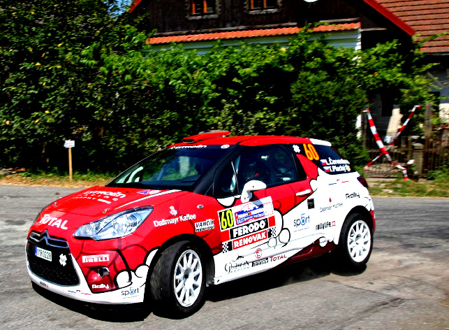 Na pátém podnik seriálu sprintrally - Rally Kostelec druhé místo pro Citroën DS3 R1B