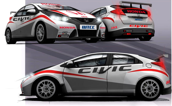 Honda Civic vstupuje do mistrovství světa cestovních vozů FIA