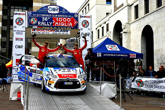 Černý s Kohoutem na Citroënu DS3 R3T jsou mistři MMČR v rally