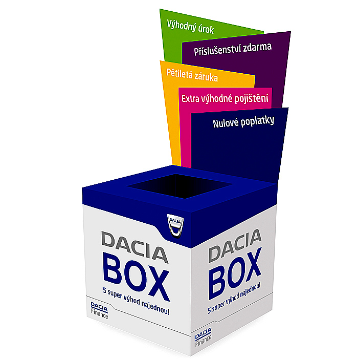 Dacia pokračuje ve své ofenzivě s novým finančním produktem DACIA BOX