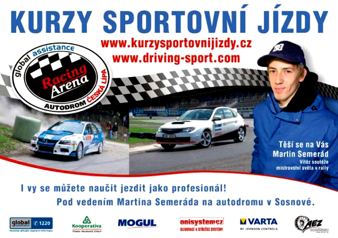 Kurz sportovní jízdy v Sosnové na autodromu Kurz sportovní jízdy v Sosnové na autodromu