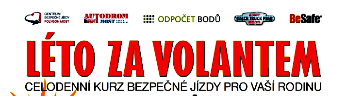 Speciální rodinné kurzy bezpečné jízdy na Polygonu Most proběhnou v červnu a červenci 2013 Speciální rodinné kurzy bezpečné jízdy na Polygonu Most proběhnou v červnu a červenci 2013