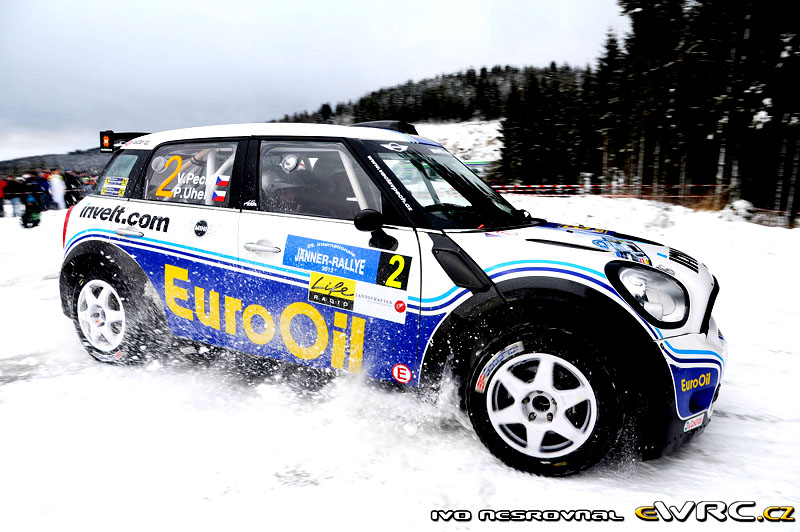 Úspěšná sněhová premiéra Mini Coopera na Jänner Rallye