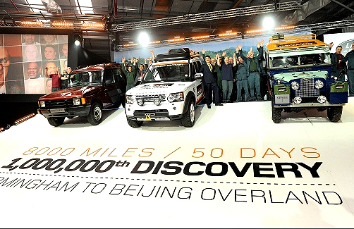 Na světě je milionté Land Rover Discovery