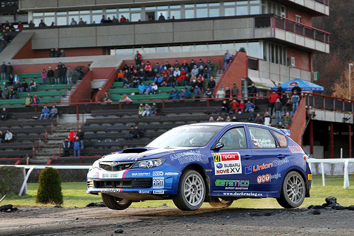 Nová podoba Pražského rallysprintu Subaru Czech Rally Teamu svědčila