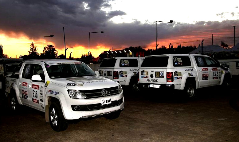 Užitkové vozy Volkswagen na právě probíhající Rallye Dakar 2012