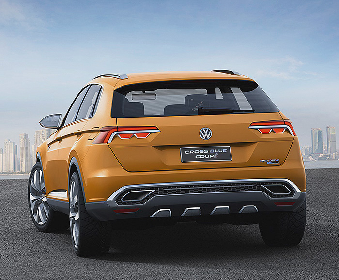 Volkswagen představil na autosalonu v Šanghaji ve světové premiéře SUV koncept CrossBlue Coupé (velmi podrobná informace)