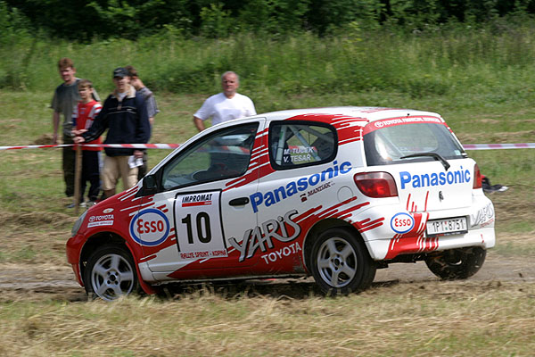 Marcel Tuček s Toyotou Yaris 1.3 na třetím podniku českého šampionátu v rallyesprintech