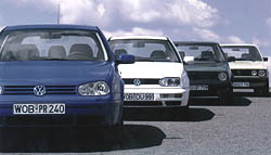 25 let vozu Volkswagen Golf