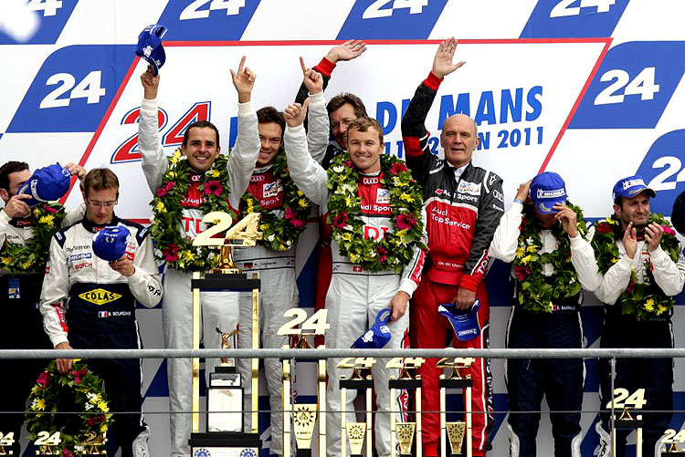 Audi R18 TDI zvítězilo v Le Mans s mimořádně lehkou konstrukcí a získalo tak desátý triumf v závodu 24 h Le Mans