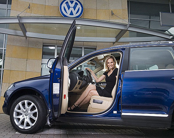 Monika Absolonová jezdí VW Touaregem