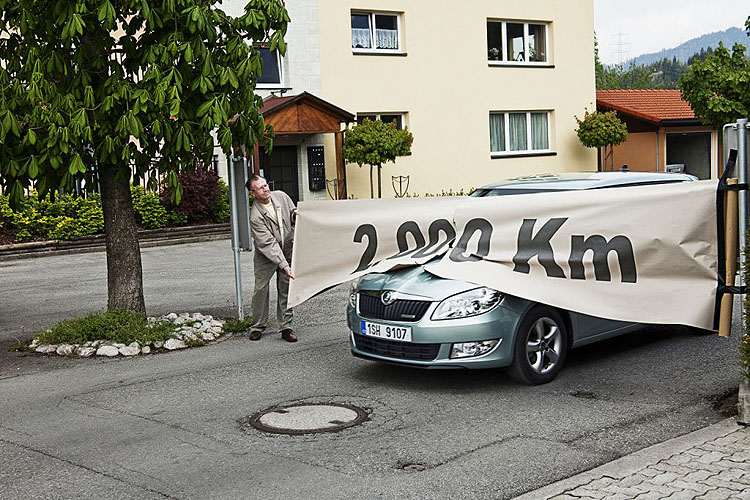 S modelem Fabia GreenLine 2006 km na jednu nádrž