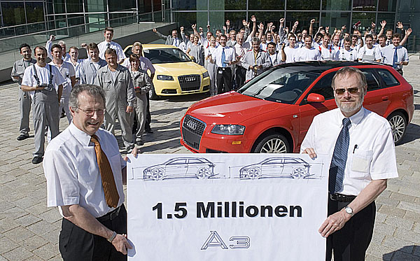 Výroba Audi A3 překročila půldruhého milionu