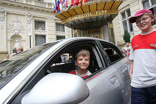 Ve festivalových autech Audi se jako první svezly děti
