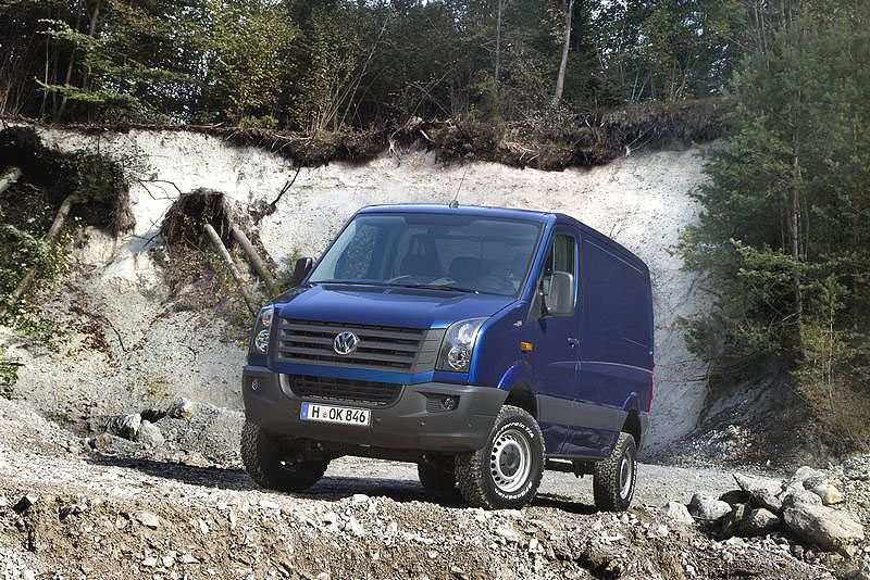 Nový VW Crafter 4Motion s pohonem všech kol Achleitner – s těžkým nákladem do extrémního terénu