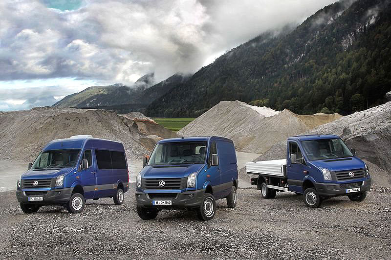 Nový VW Crafter 4Motion s pohonem všech kol Achleitner – s těžkým nákladem do extrémního terénu