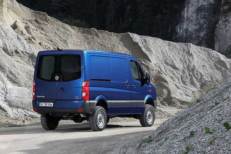 Nový VW Crafter 4Motion s pohonem všech kol Achleitner – s těžkým nákladem do extrémního terénu