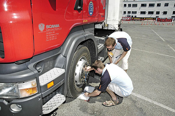 Výsledky regionálních kol soutěže „Mladý evropský řidič kamionu 2005“
