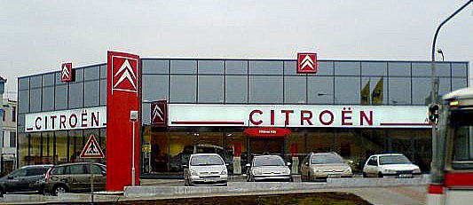 Nový reprezentativní showroom pro prodej vozů Citroën