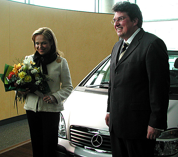 Nový vůz Mercedes-Benz Třídy A pro Nadaci VIZE 97