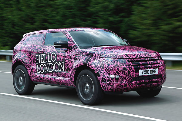 Nový Range Rover Evoque přiznává barvu už při testovacích jízdách
