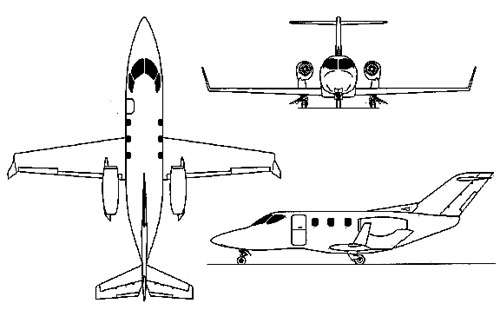 Letové zkoušky experimentálního komerčního proudového letadla HondaJet začaly