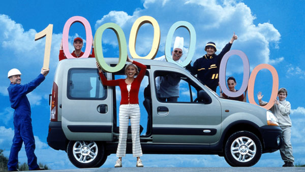 Renault Kangoo – od roku 1997 vyrobeno jeden milion vozů