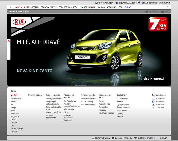 Kia Motors Czech spustila nový atraktivní web s řadou moderních funkcí v souladu s nejnovějšími trendy.