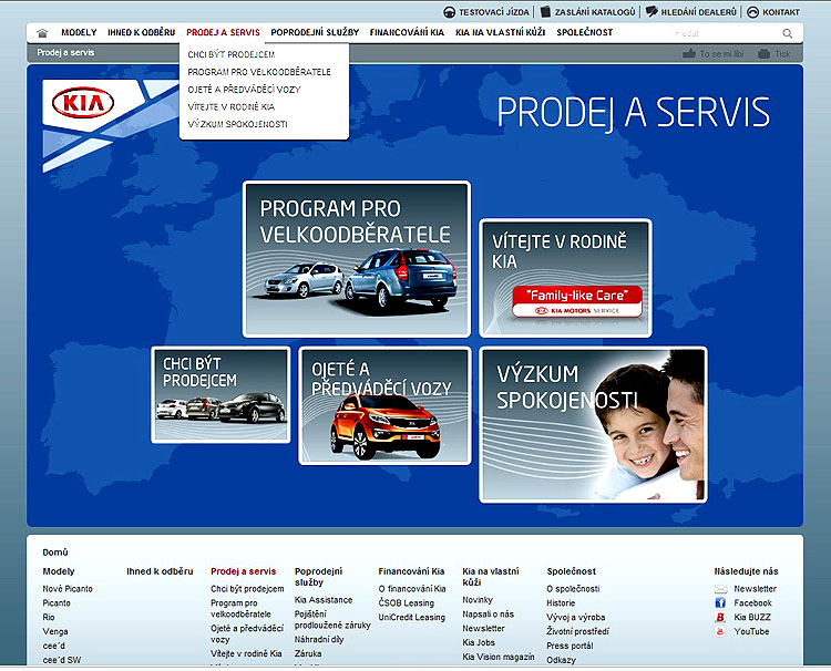 Kia Motors Czech spustila nový atraktivní web s řadou moderních funkcí v souladu s nejnovějšími trendy.