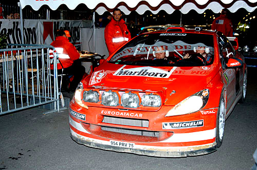 Rallye Monte Carlo po druhé etapě(22.–25.1.2004)