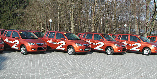 Nový model Mazdy - Mazda2 představena novinářům na tiskové konferenci 14. dubna