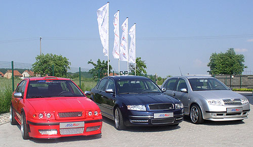 Nejrůznější doplňky pro automobily Škoda Fabia, Octavia či Superb