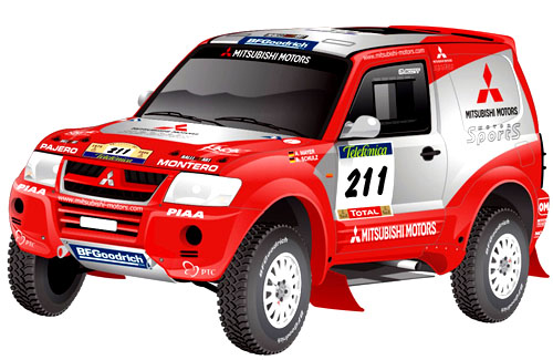 Mitsubishi na Rallye Telefonica Dakar 2004