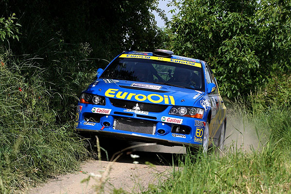 AGROTEC MOGUL rally ovládli Pech s Uhlem na Mitsubishi Lancer Evo IX