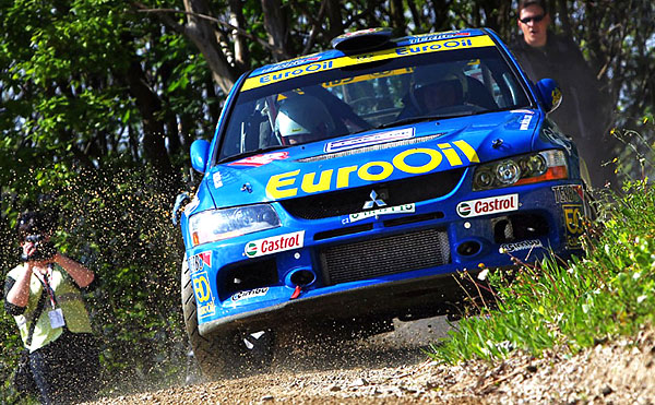 Pech na Mitsubishi Lancer EVO IX vyhrál Rallye Saturnus