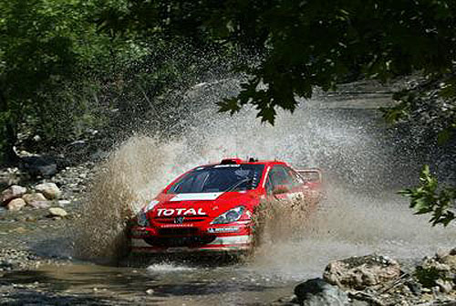 Peugeoty 307 WRC na Turecké rallye (25. – 27. 6. 2004)
