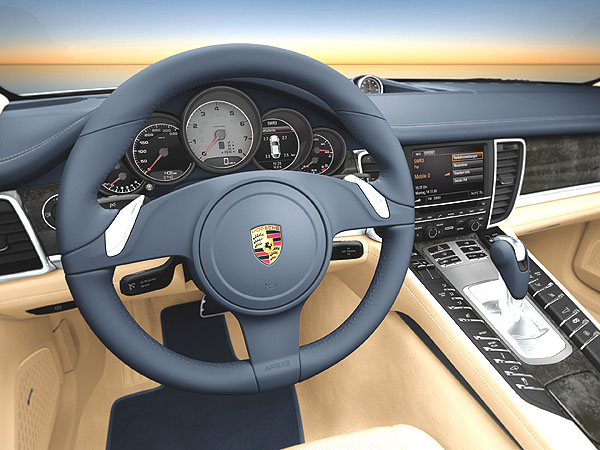 Porsche Panamera poprvé odhalila svůj interiér