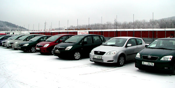 Slavnostní zahájení prodeje nové Toyoty Corolly 15. ledna 2002