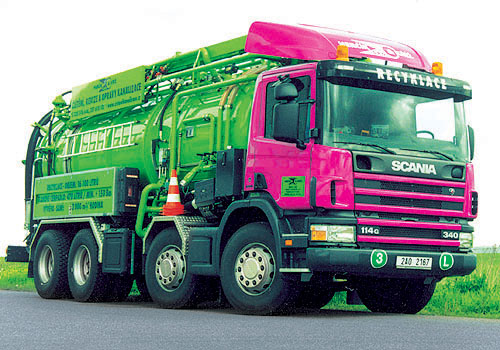 Recyklační vůz Scania pro komunální služby