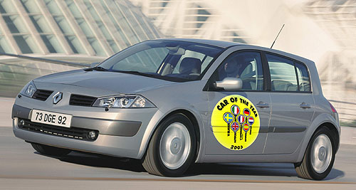 Na základě rozhodnutí mezinárodní poroty se stal Renault Mégane II nositelem prestižního titulu “Auto roku 2003“