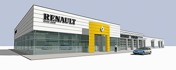 První pobočka prodejní sítě Renault Europe Automobiles v České republice